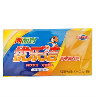 凯发com优乐洁高效洗衣皂102g*3块